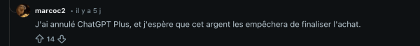 Réaction de consommateur 1 Réaction de consommateur 1