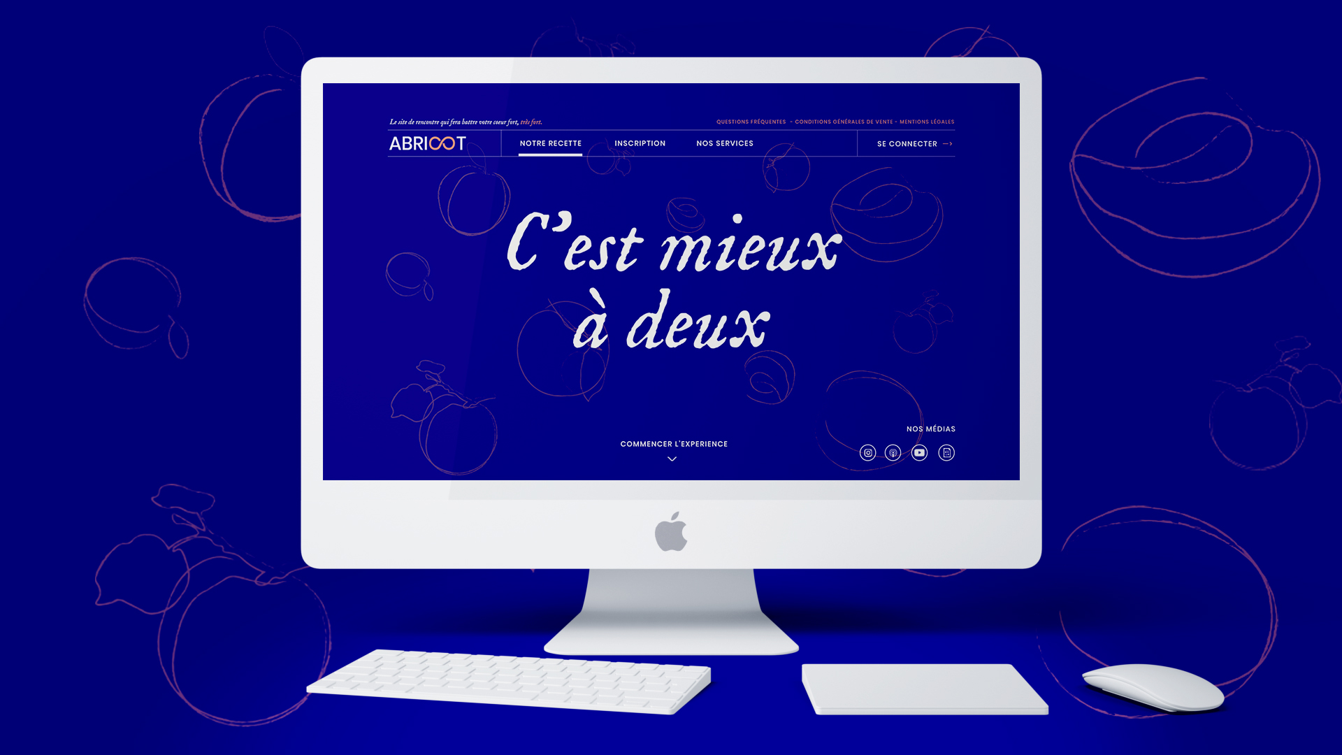 Maquette web du site Abricot