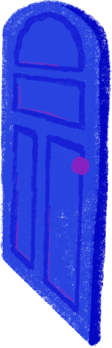Porte entrouverte