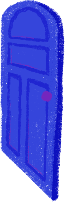 Porte entrouverte